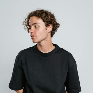 Wide Black Tee